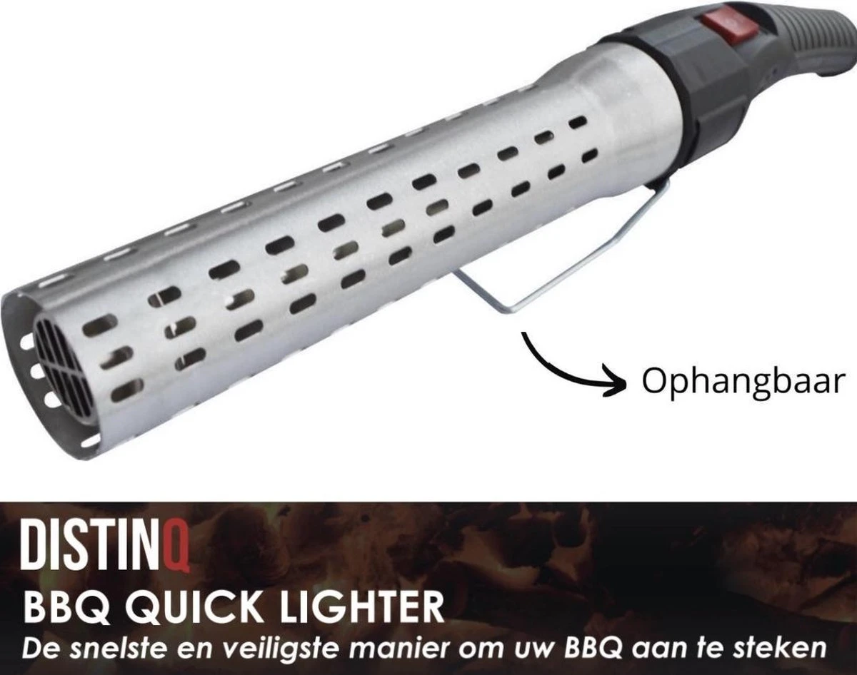 DistinQ BBQ Lighter Aansteker - Elektrische Barbecue Looftlighter Houtskool Starter Voor Barbecue, Grill En Open Haard - 2000 Watt 14 DistinQ BBQ Lighter Aansteker - Elektrische Barbecue Looftlighter Houtskool Starter Voor Barbecue, Grill En Open Haard - 2000 Watt - Afbeelding 12