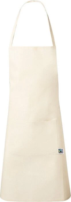 Keukenschort - Kookschort - Voor Mannen En Vrouwen - Fairtrade Katoen - Beige -Meubelwinkel 424x1200