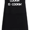 Roly Keukenschort Mr. Good Lookin' Is Cookin' - One Size - Zwart - Vaderdag Cadeau - Papa Cadeau - Cadeau Voor Hem - Cadeau Voor Vader - Keukenschort Met Tekst -Meubelwinkel 438x1200