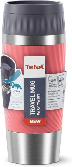 Tefal Travel Mug Easy Twist Thermobeker - Koraalrood - 0,36 Liter 21 Tefal Travel Mug Easy Twist Thermobeker - Koraalrood - 0,36 Liter -Meubelwinkel 520x1200