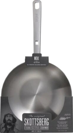 Skottsberg Wok Stainless Steel 28 Cm Roestvrijstaal -Meubelwinkel 662x1200