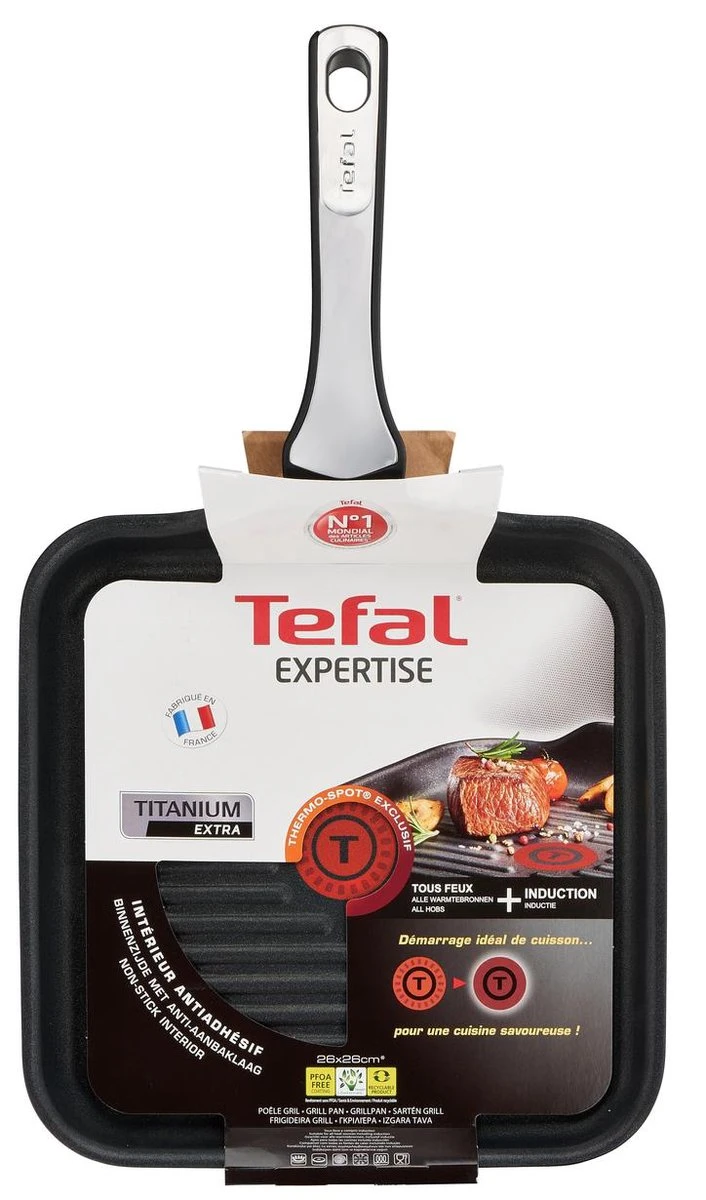 Tefal Expertise Grillpan - 26 X 26 Cm 5 Tefal Expertise Grillpan - 26 X 26 Cm - Afbeelding 3