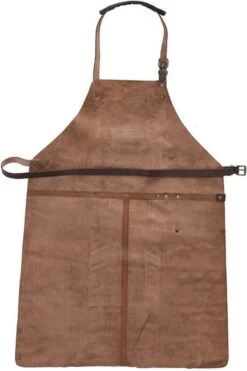 Old West BBQ Schort Barbecue Schort Leer - Cognac Bruin -Meubelwinkel 799x1200 9