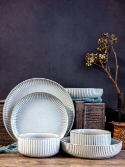 Selinex Stoneware - Serviesset - Grijs - 16 Delig 4 Persoons - CADEAUTIP - CADEAU -Meubelwinkel 900x1200 10