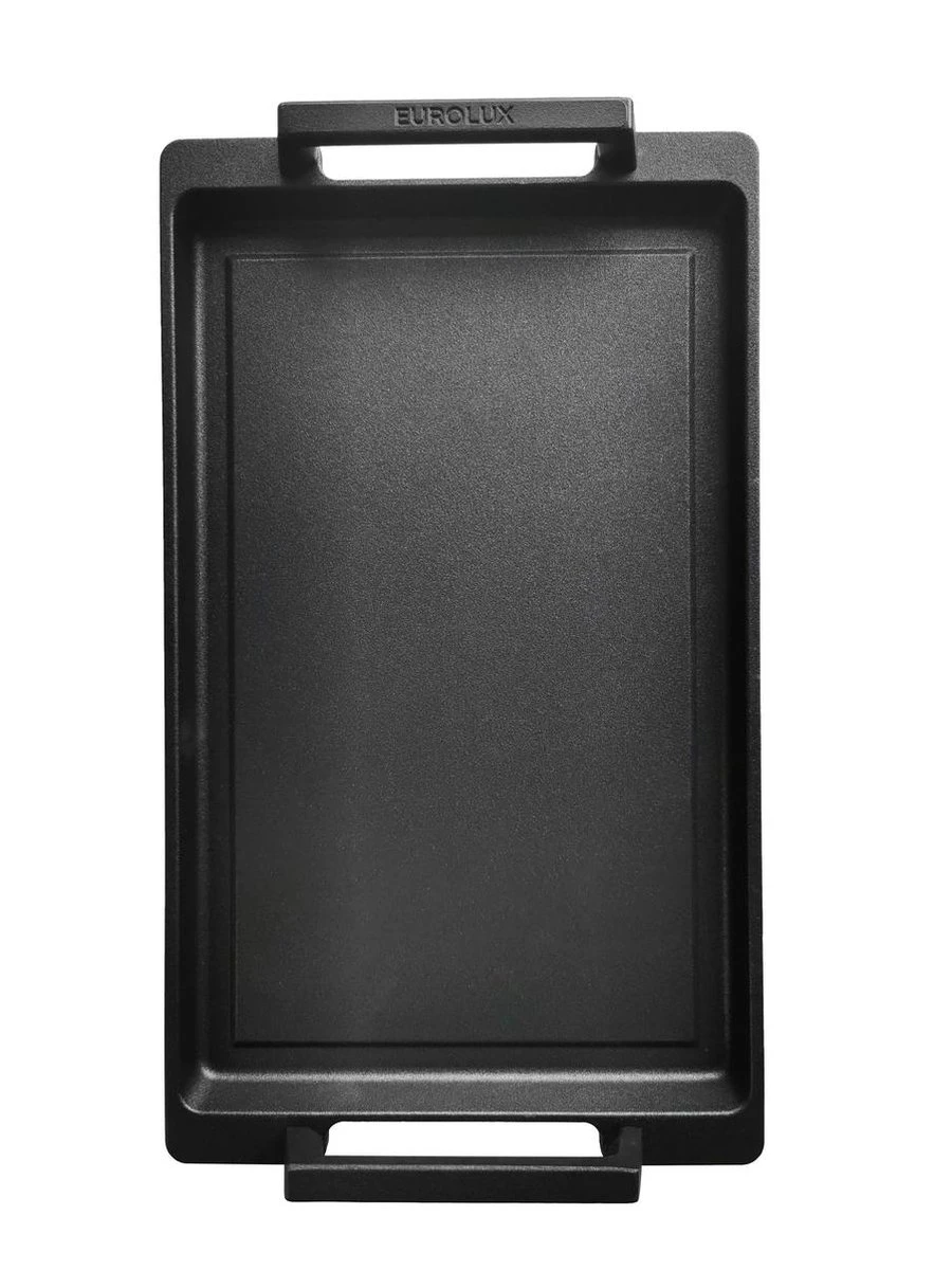 Eurolux Teppanyaki Plaat Met Grepen - 41 X 24 X 2.5 Cm - Zwart - Aluminium - Geschikt Voor Alle Warmtebronnen 4 Eurolux Teppanyaki Plaat Met Grepen - 41 X 24 X 2.5 Cm - Zwart - Aluminium - Geschikt Voor Alle Warmtebronnen - Afbeelding 2